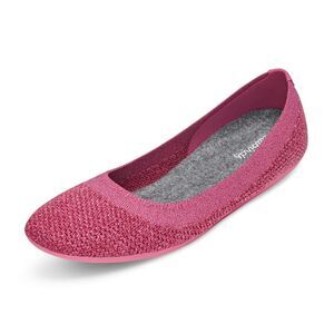 Allbirds Women's Tree Breezer Flats In Lux Pink/Wine Red Size 7